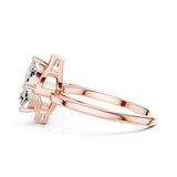 Gold Ring DDLR-512, Rose Gold, view 3
