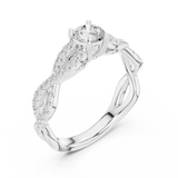 Gold Ring LR-0316, White Gold, view 2
