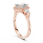 Gold Ring DDLR-274, Rose Gold, view 1