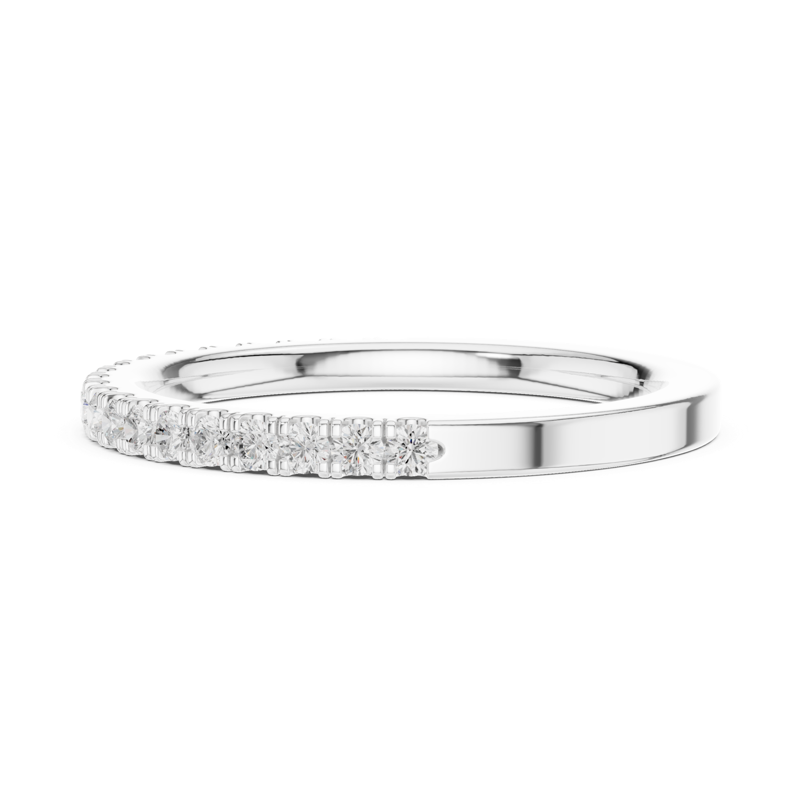 Gold Ring DDLR-596, White Gold, view 3