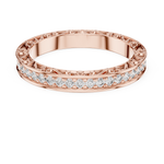 Gold Ring L03-996, Rose Gold, view 4