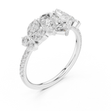 Gold Ring DDLR-1083, White Gold, view 2