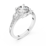 Gold Ring DDLR-015, White Gold, view 2