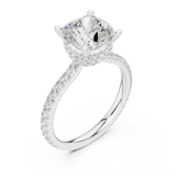 Gold Ring DDLR-1017, White Gold, view 2