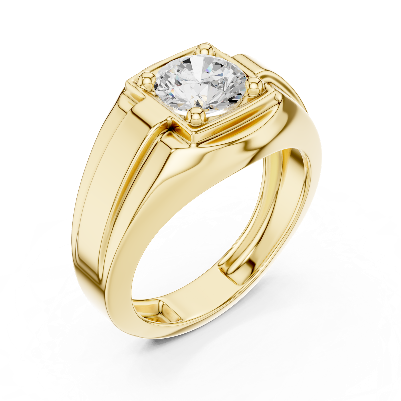Gold Ring SBMR(21), Yellow Gold, view 2