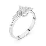 Gold Ring HLR-91, White Gold, view 2