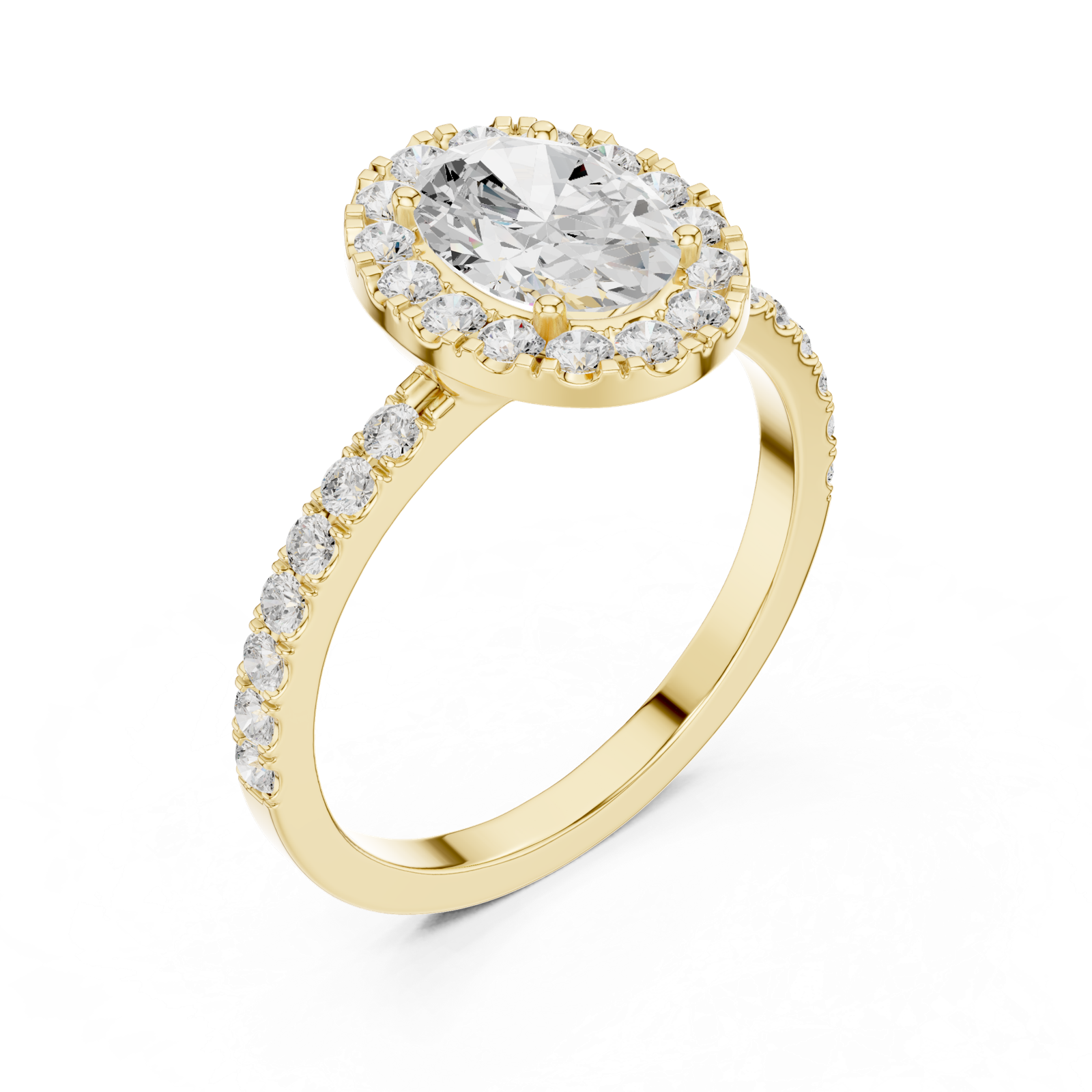 Gold Ring DDLR-1054, Yellow Gold, view 2