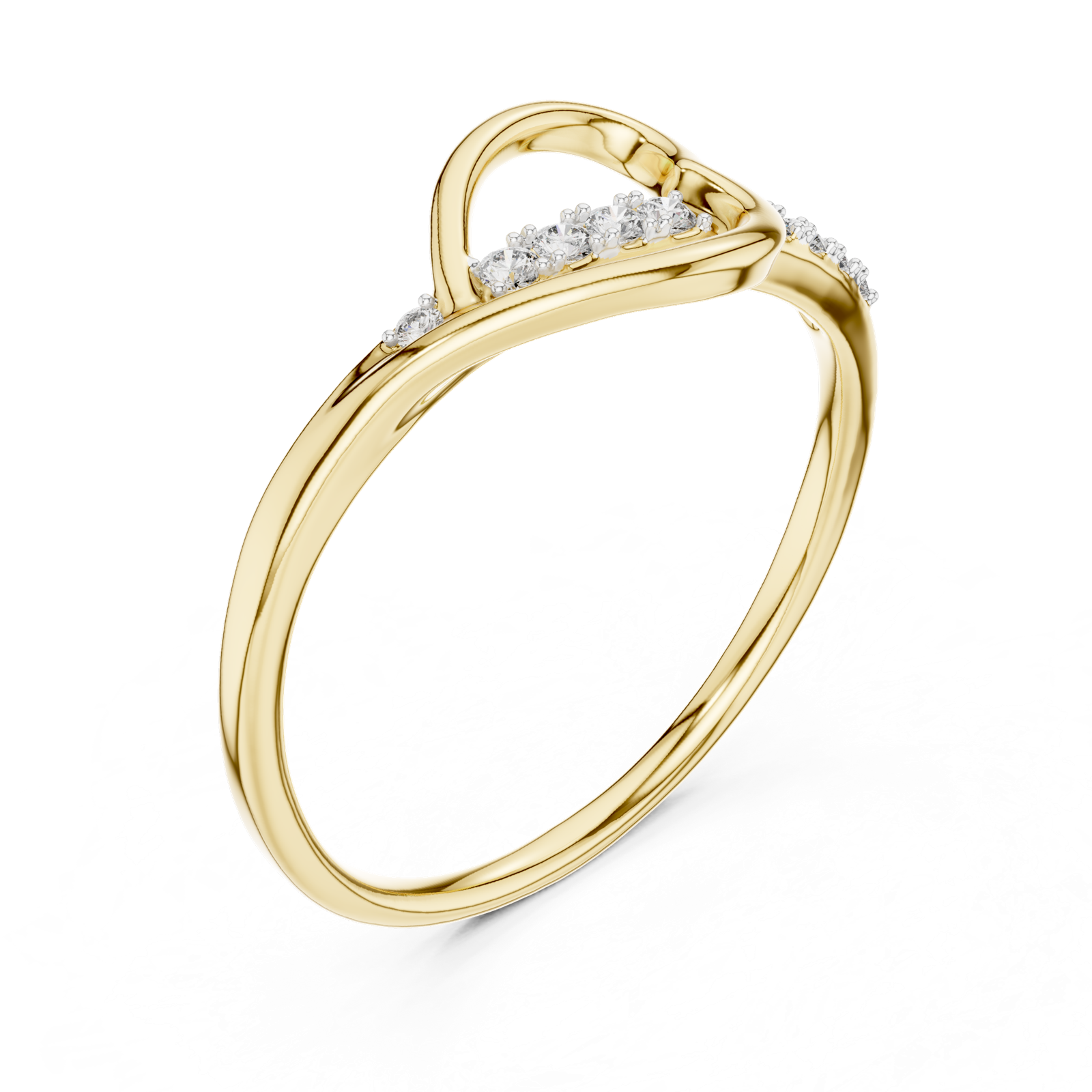 Gold Ring 12-10026@L, Yellow Gold, view 2