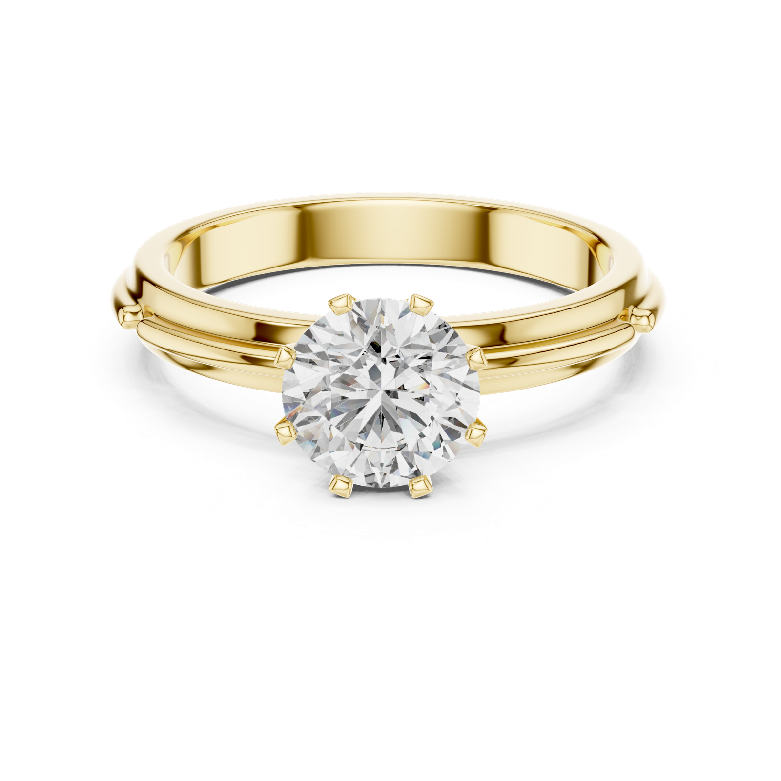 Gold Ring LR-0006, Yellow Gold, view 4