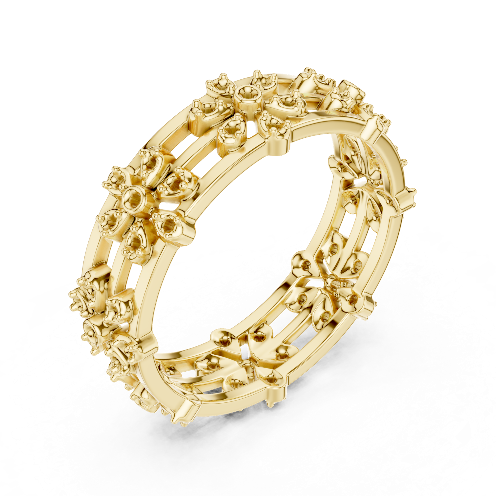 Gold Ring R37, Yellow Gold, view 2
