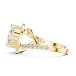 Gold Ring DDLR-335, Yellow Gold, view 3