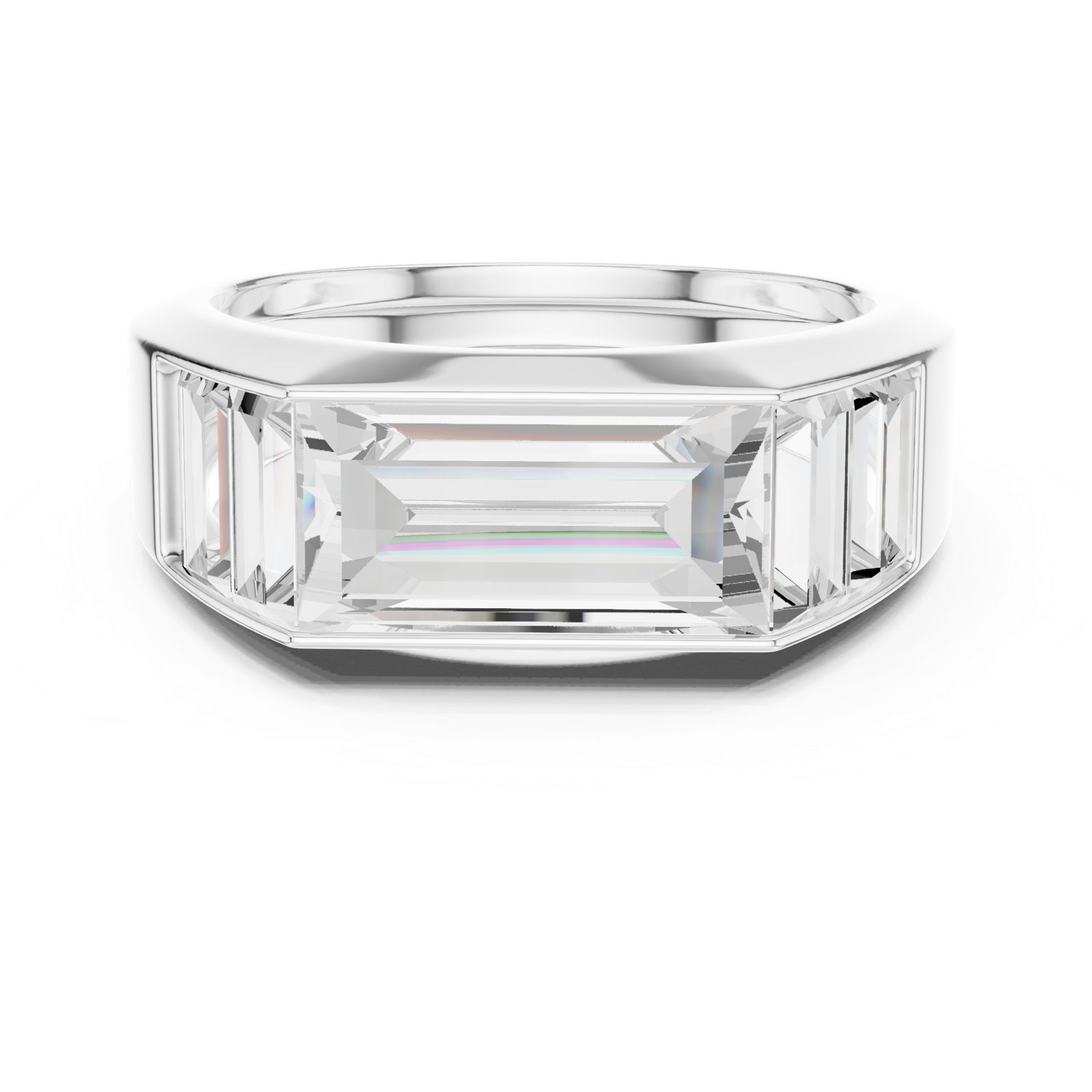 Gold Ring SBMR(37), White Gold