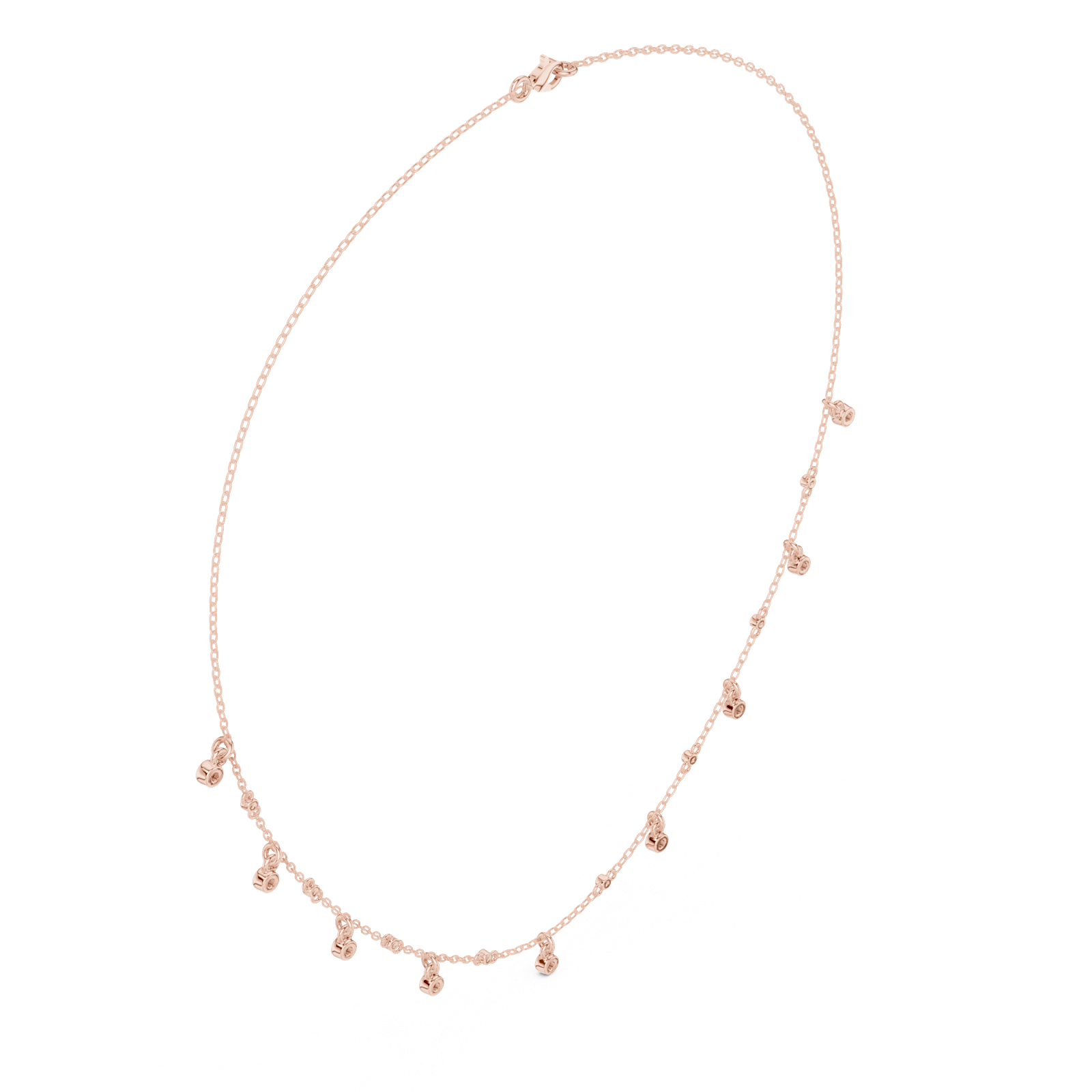 Gold Necklace SBWN (21), Rose Gold, view 2