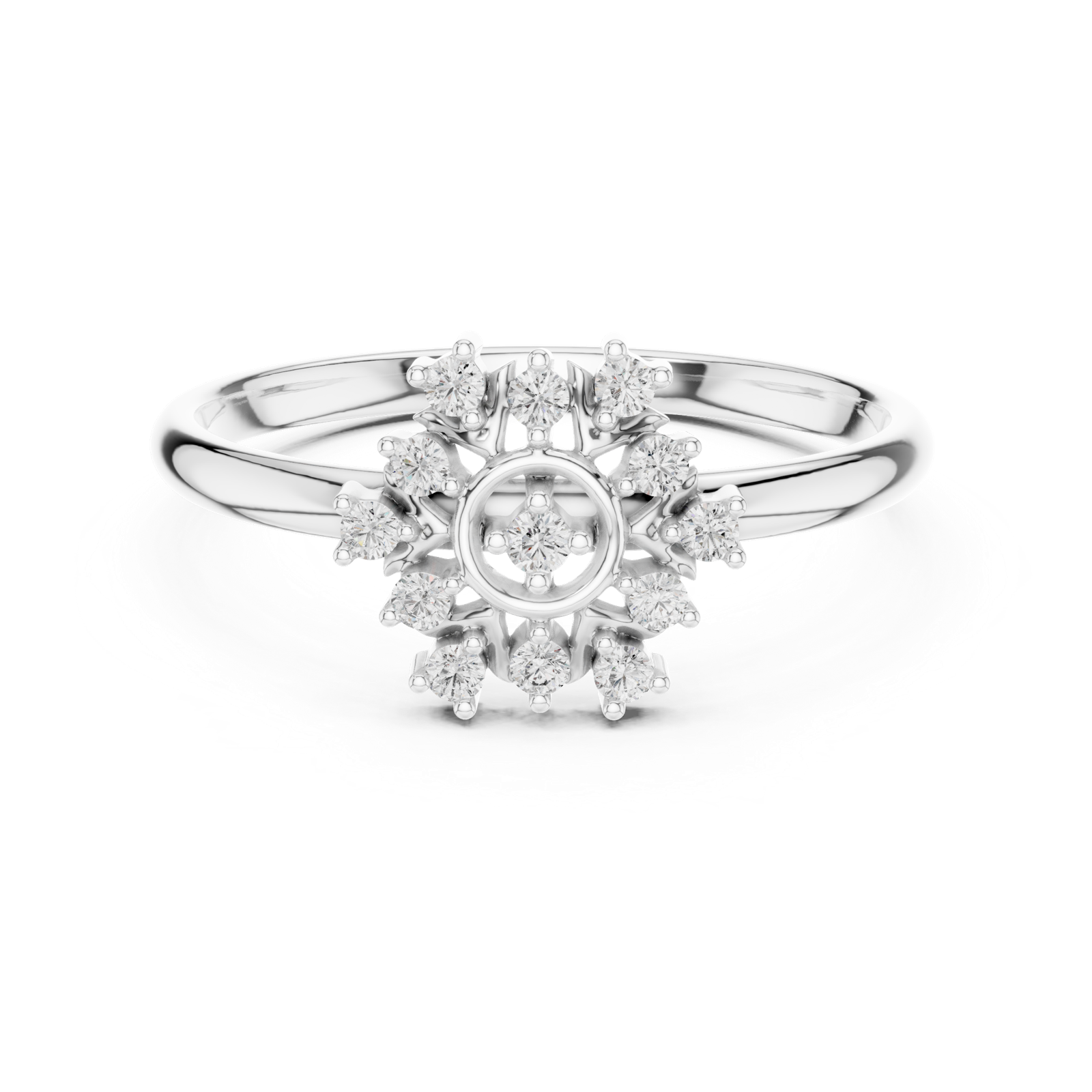 Gold Ring 1 (409), White Gold, view 4