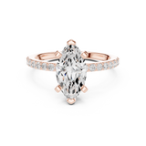 Gold Ring DDLR-887, Rose Gold, view 4