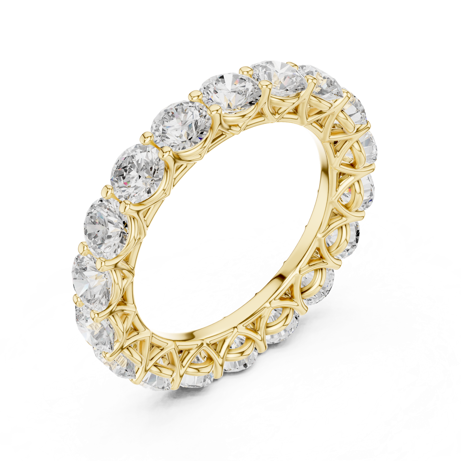 Gold Ring DDLR-675, Yellow Gold, view 2