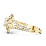 Gold Ring DDLR-011, Yellow Gold, view 3