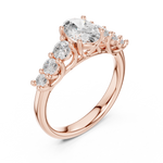 Gold Ring DDLR-704, Rose Gold, view 2