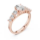 Gold Ring DDLR-704, Rose Gold, view 2