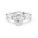 Gold Ring DDLR-494, White Gold, view 4