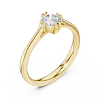 Gold Ring DDLR-542, Yellow Gold, view 2