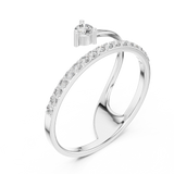 Gold Ring 1 (235), White Gold, view 2