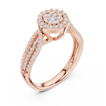 Gold Ring DDLR-755, Rose Gold, view 2