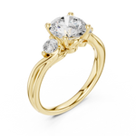 Gold Ring DDLR-272, Yellow Gold, view 2