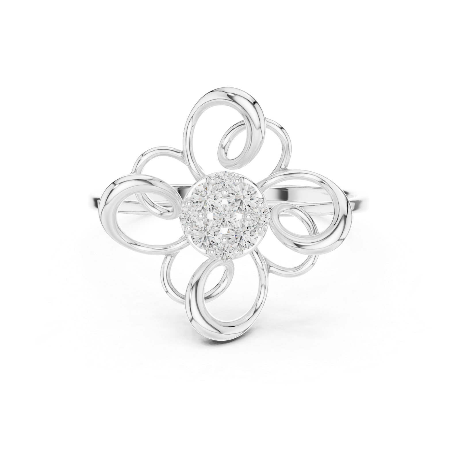 Gold Ring 1 (164), White Gold, view 4