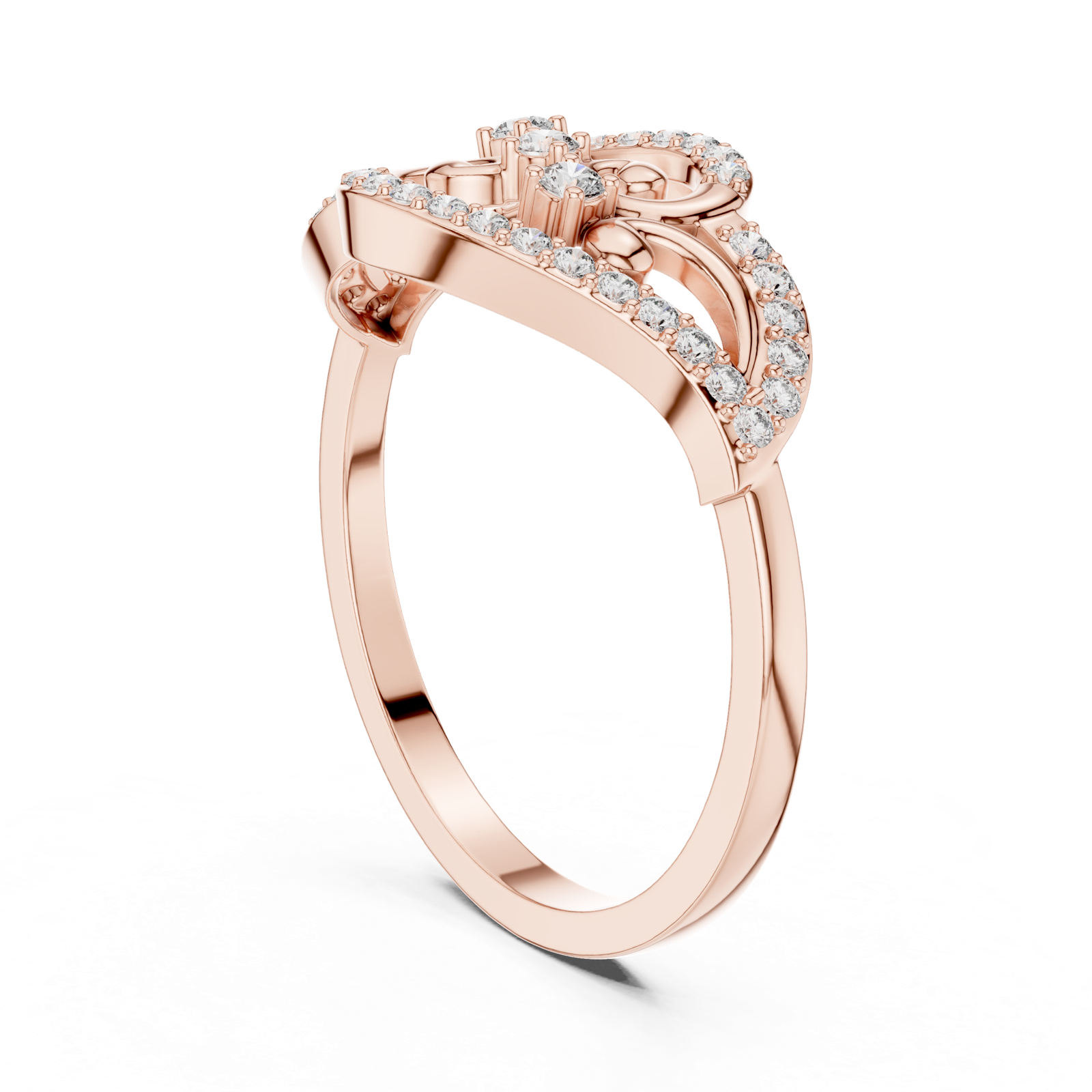 Gold Ring DR-6281, Rose Gold