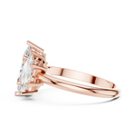 Gold Ring DDLR-1106, Rose Gold, view 3