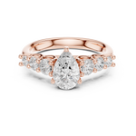 Gold Ring DDLR-705, Rose Gold, view 4