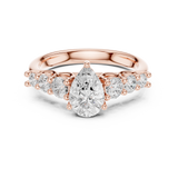 Gold Ring DDLR-705, Rose Gold, view 4