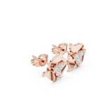 Gold Earrings AER-59, Rose Gold, view 1