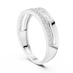 Gold Ring LR-01 (9), White Gold, view 1