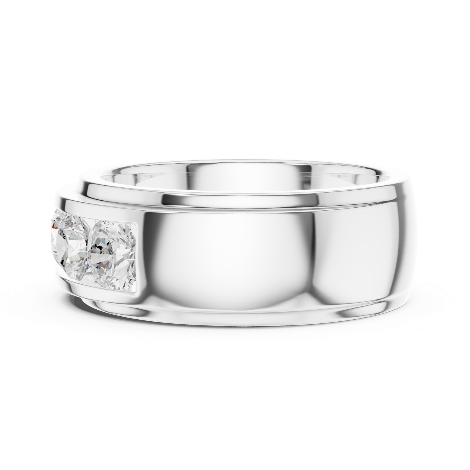 Gold Ring DDLR-425, White Gold, view 3