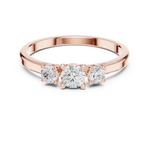 Gold Ring Ledis Ring, Rose Gold, view 4