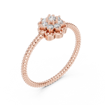 Gold Ring LR-01 (97), Rose Gold, view 2