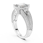 Gold Ring DDLR-046, White Gold, view 1