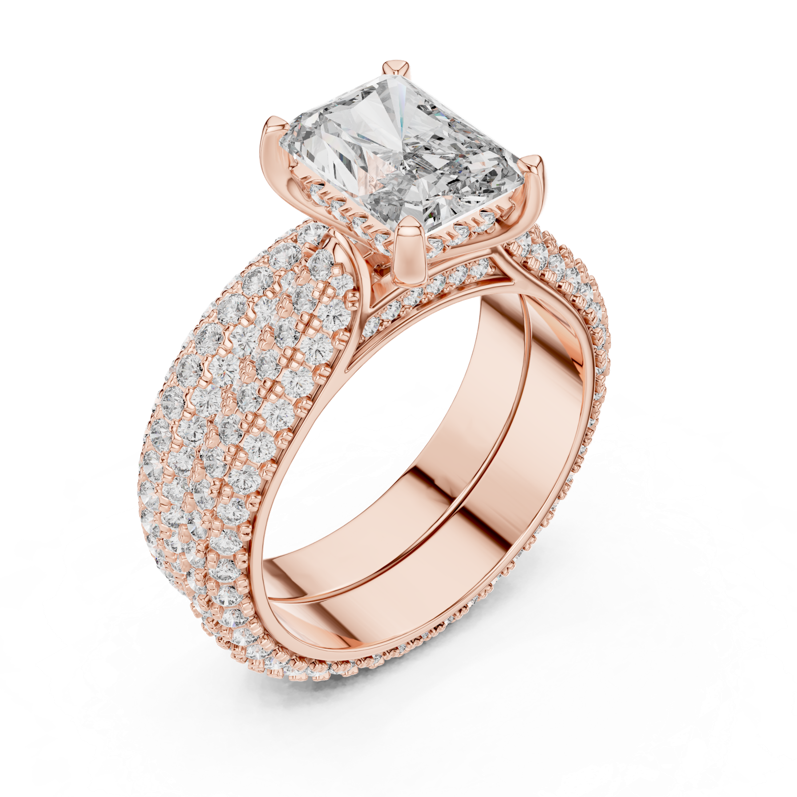 Gold Ring DDLR-013, Rose Gold, view 2