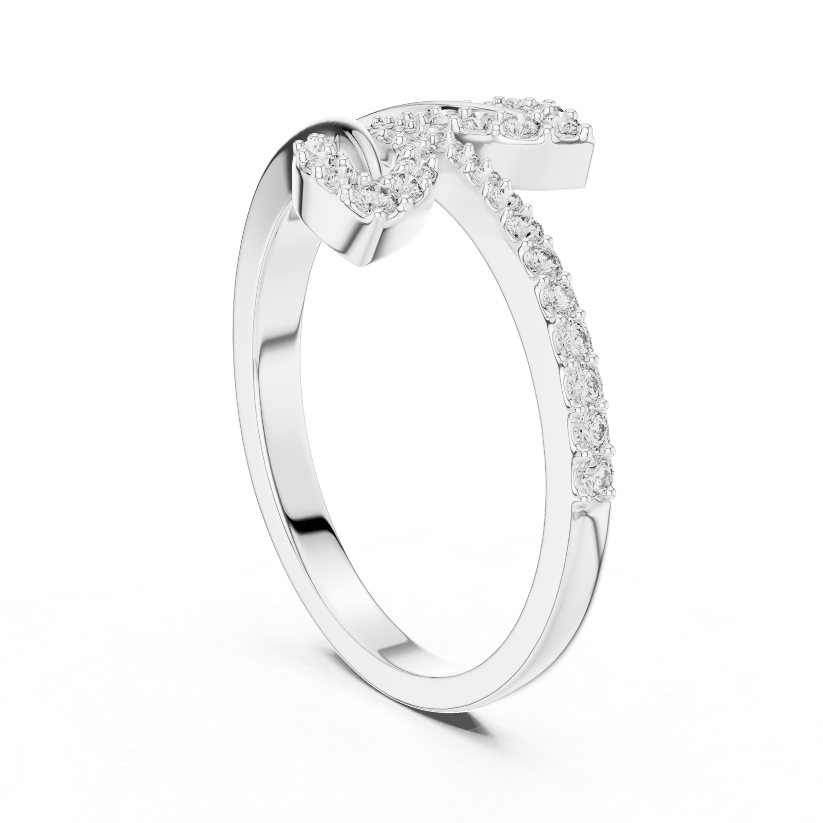 Gold Ring LR-01 (84), White Gold