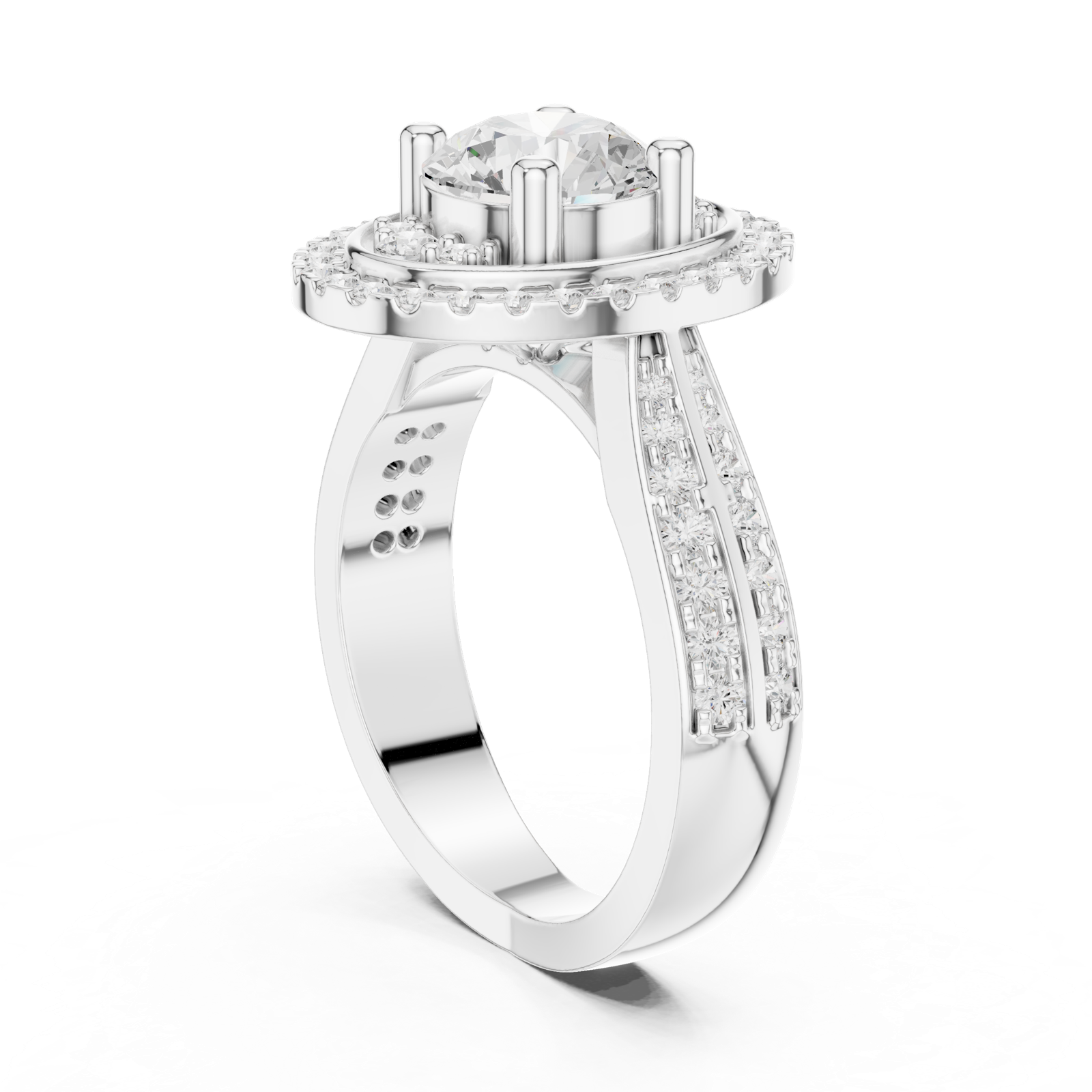 Gold Ring DDLR-401, White Gold