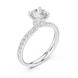 Gold Ring DDLR-643, White Gold, view 2