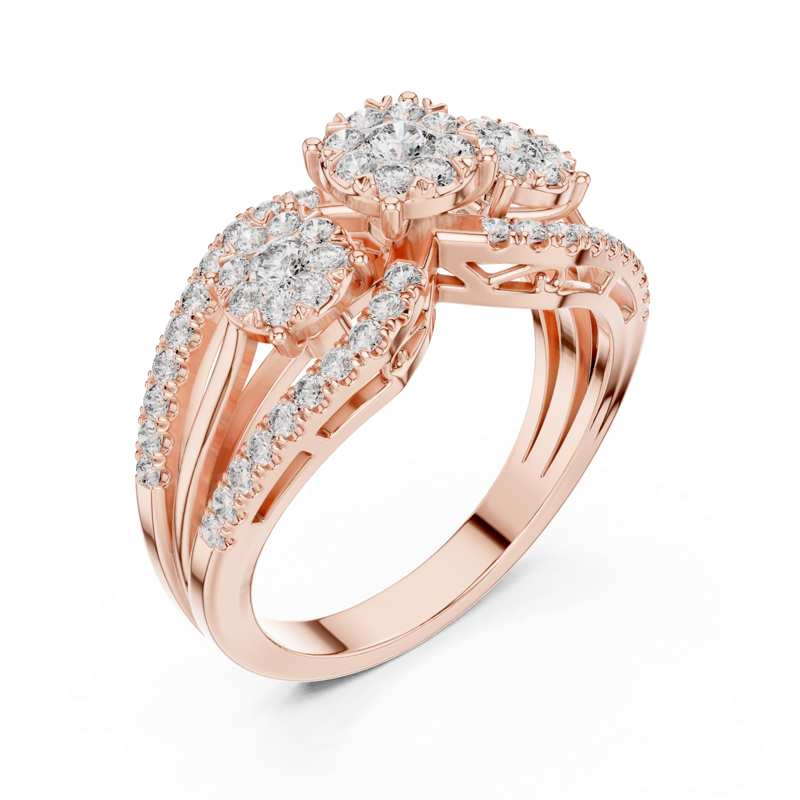 Gold Ring 19-120016L, Rose Gold, view 2
