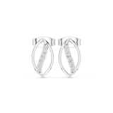 Gold Earrings SBER(26), White Gold