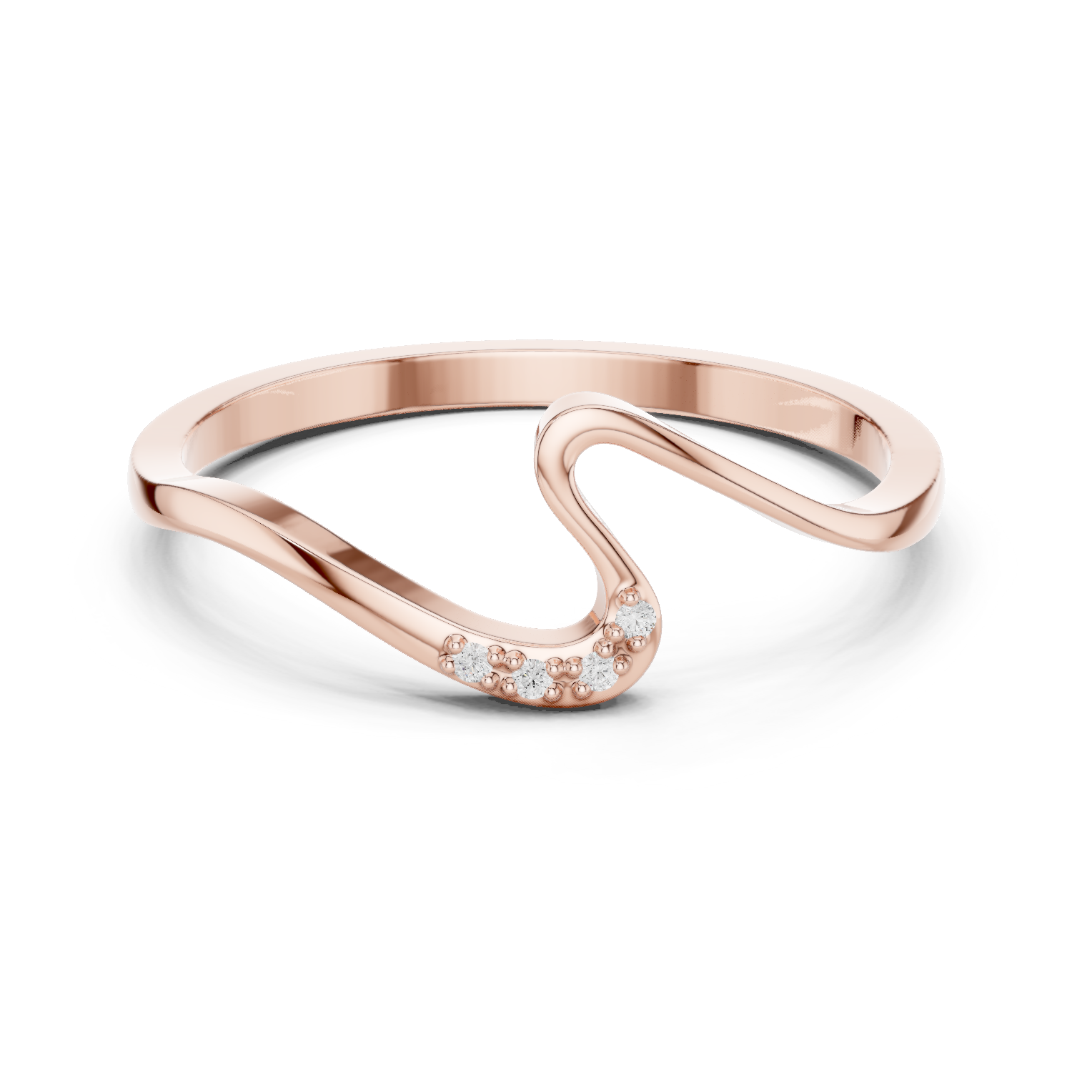 Gold Ring DDLR-721, Rose Gold