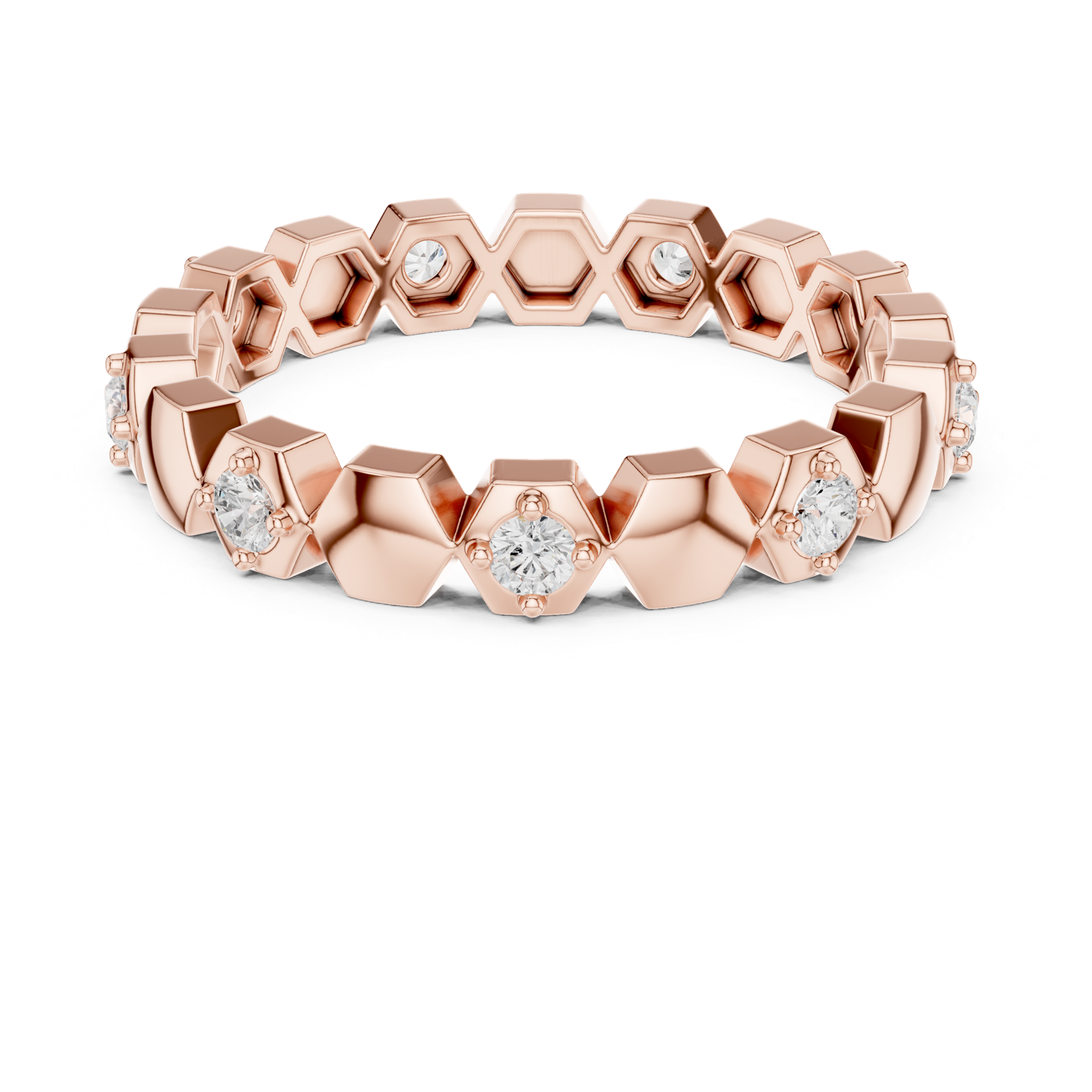 Gold Ring L22-R5, Rose Gold, view 4