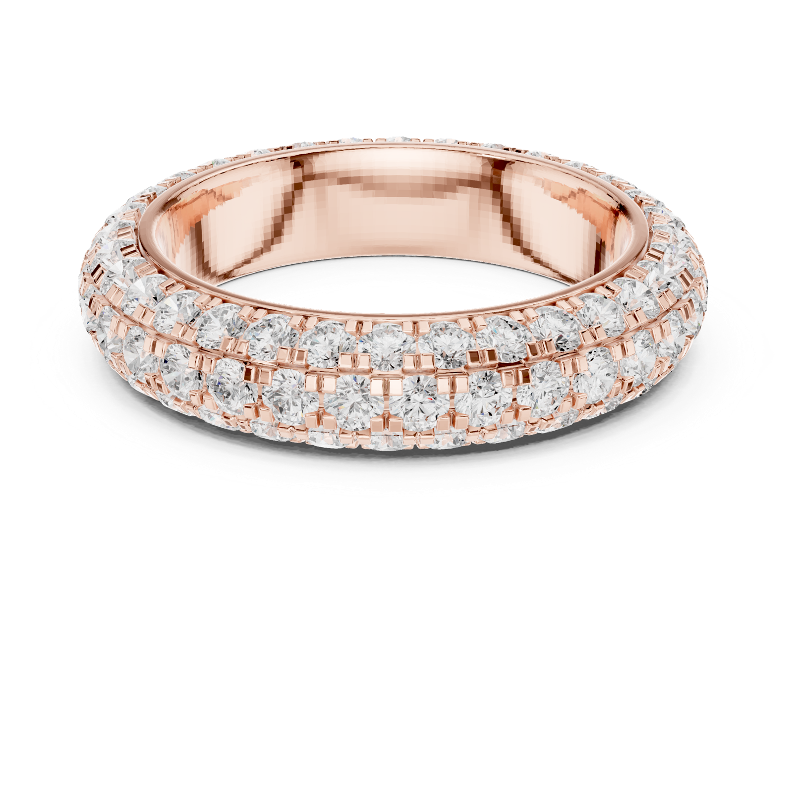 Gold Ring DDLR-310, Rose Gold, view 4