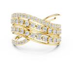Gold Ring DDLR-820, Yellow Gold, view 4