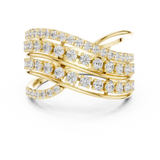 Gold Ring DDLR-820, Yellow Gold, view 4